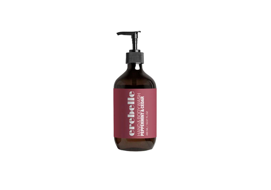 Hand & Body Wash, Peppermint & Dark Cedar